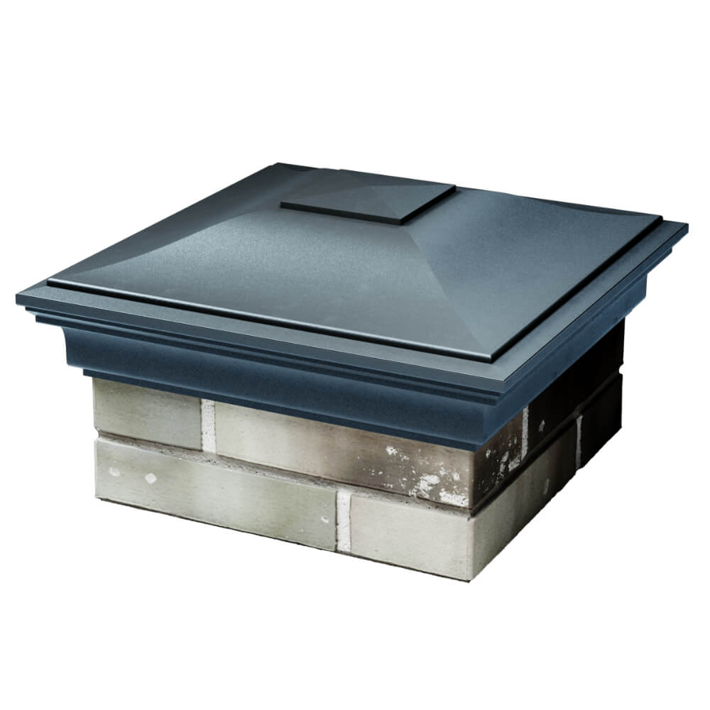 Колпак Zking Монблан Серый на столб 1.5х1.5 кирпича (385х385мм) в Жуковском фото