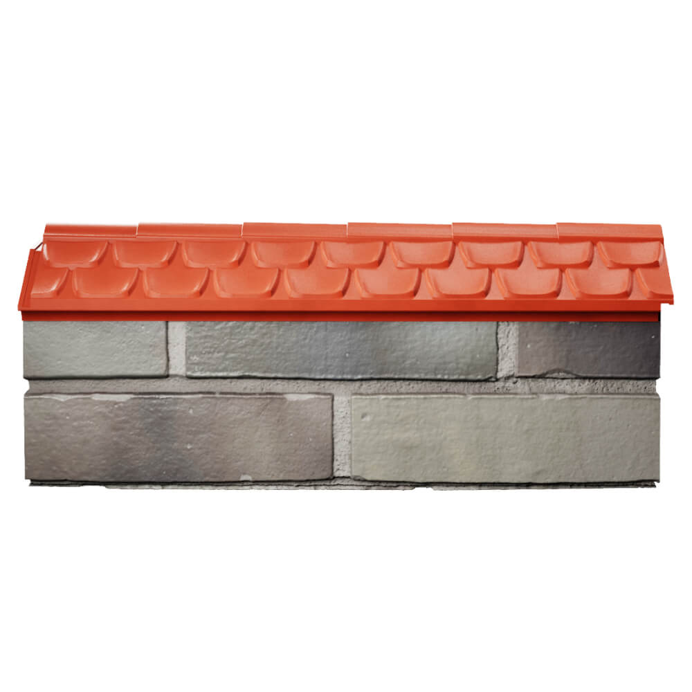 Парапет Zking Эльбрус Красный с посадкой на 0.5 кирпича (130мм) в Жуковском фото
