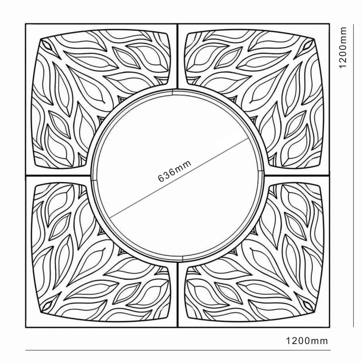 Приствольная решетка для дерева ZKING CRUST 1.2х1.2м Черная в Жуковском фото