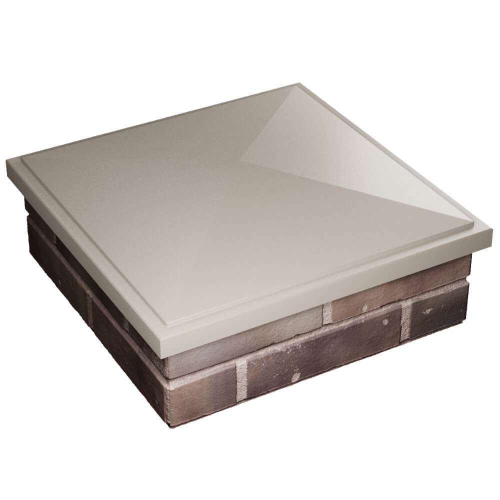 Колпак Zking БонаМоно Бежевый на столб 2х2 кирпича (515х515, 530х530мм) в Жуковском фото