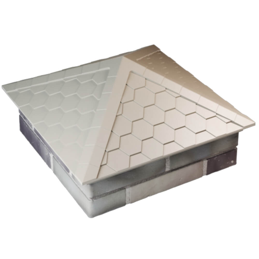 Колпак Zking Эверест Бежевый на столб 2х2 кирпича (535х535мм) Жуковский фото