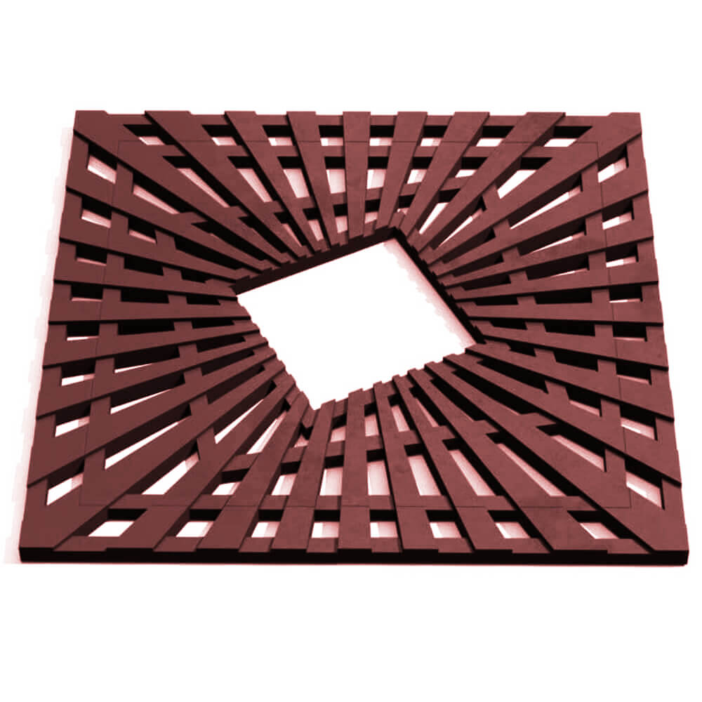 Приствольная решетка для дерева ZKING ATMOSPHERE 1.2х1.2м Коричневая Жуковский фото