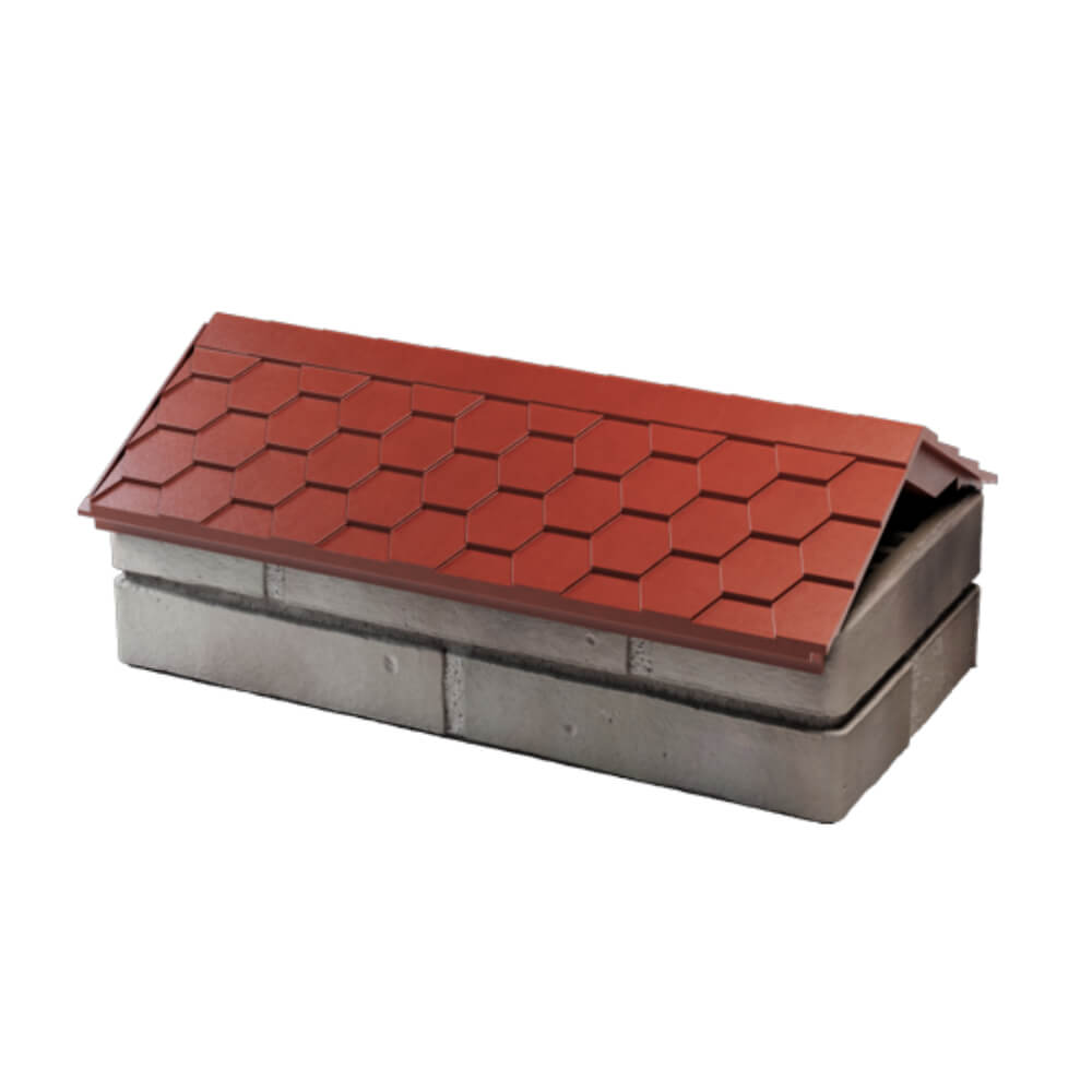 Парапет Zking Эверест Красный с посадкой на 1 кирпич (200/225/255мм) в Жуковском фото