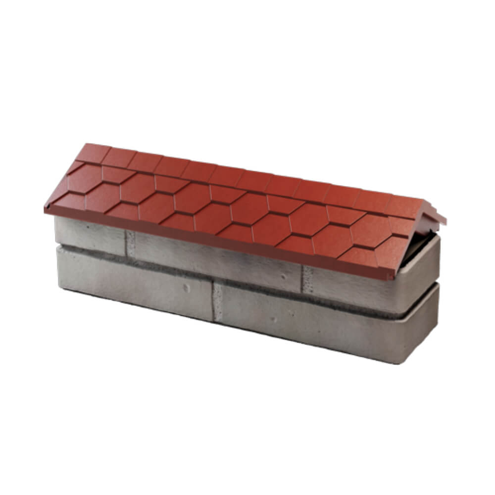 Парапет Zking Эверест Красный с посадкой на 0.5 кирпича (130мм) в Жуковском фото