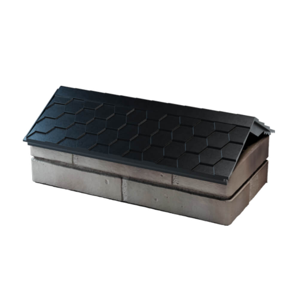 Парапет Zking Эверест Черный с посадкой на 1 кирпич (200/225/255мм) в Жуковском фото