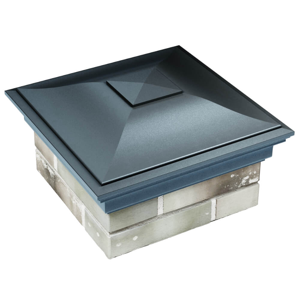 Колпак Zking Монблан Серый на столб 1.5х1.5 кирпича (385х385мм) в Жуковском фото