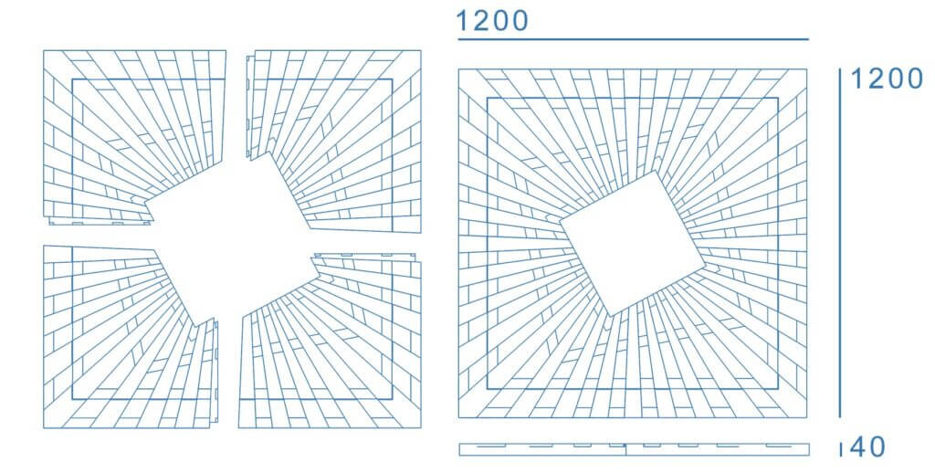 Приствольная решетка для дерева ZKING ATMOSPHERE 1.2х1.2м Черная в Жуковском фото