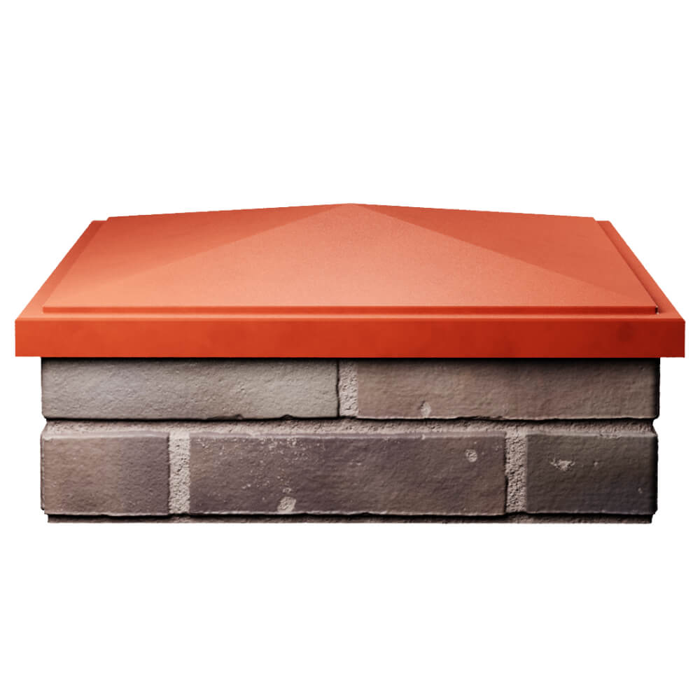 Колпак Zking БонаМоно Красный на столб 2х2 кирпича (515х515, 530х530мм) Жуковский фото