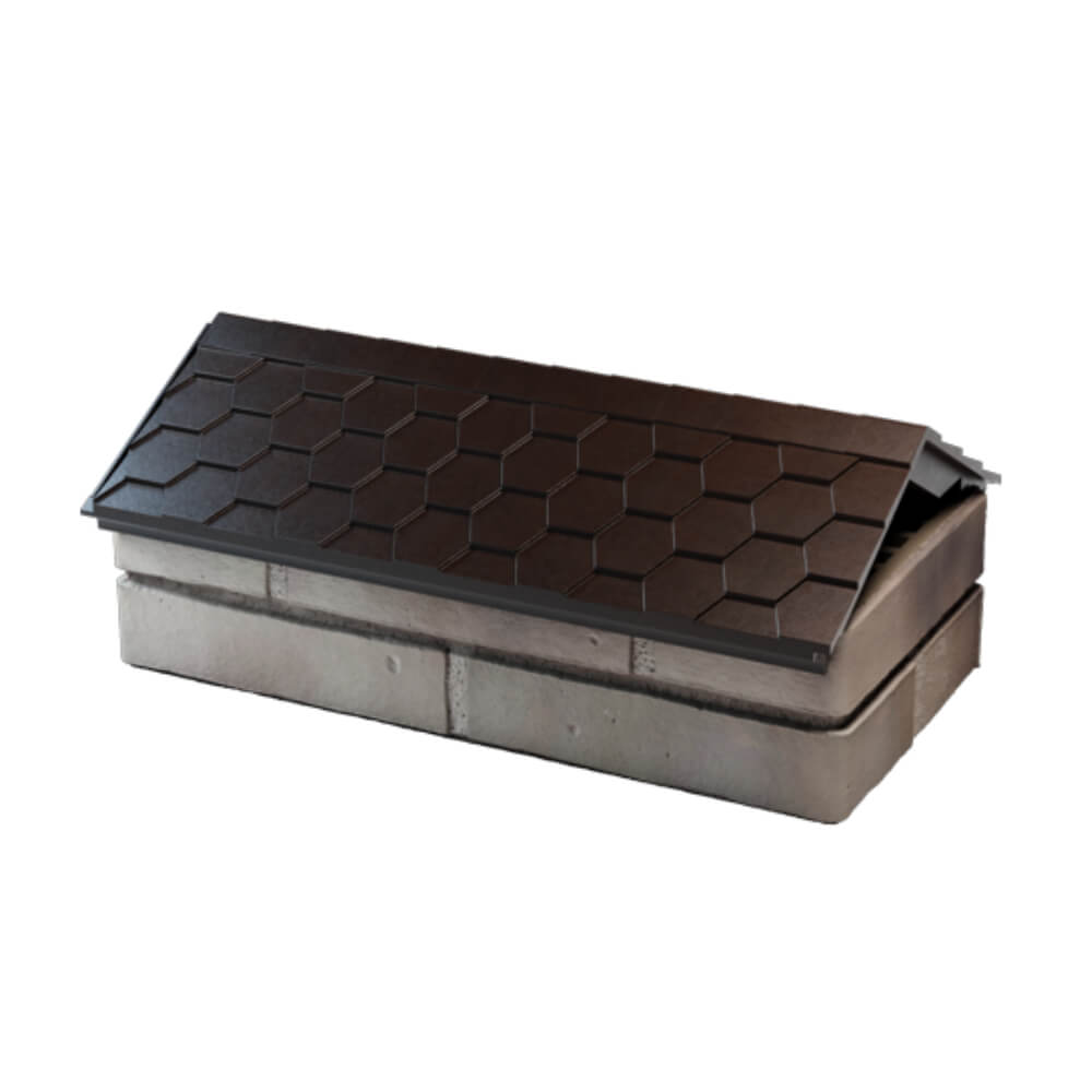 Парапет Zking Эверест Коричневый с посадкой на 1 кирпич (200/225/255мм) в Жуковском фото