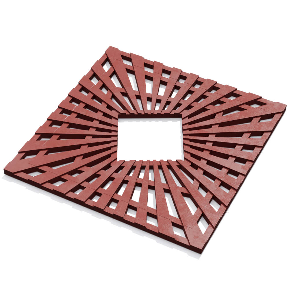 Приствольная решетка для дерева ZKING ATMOSPHERE 1.2х1.2м Красная в Жуковском фото