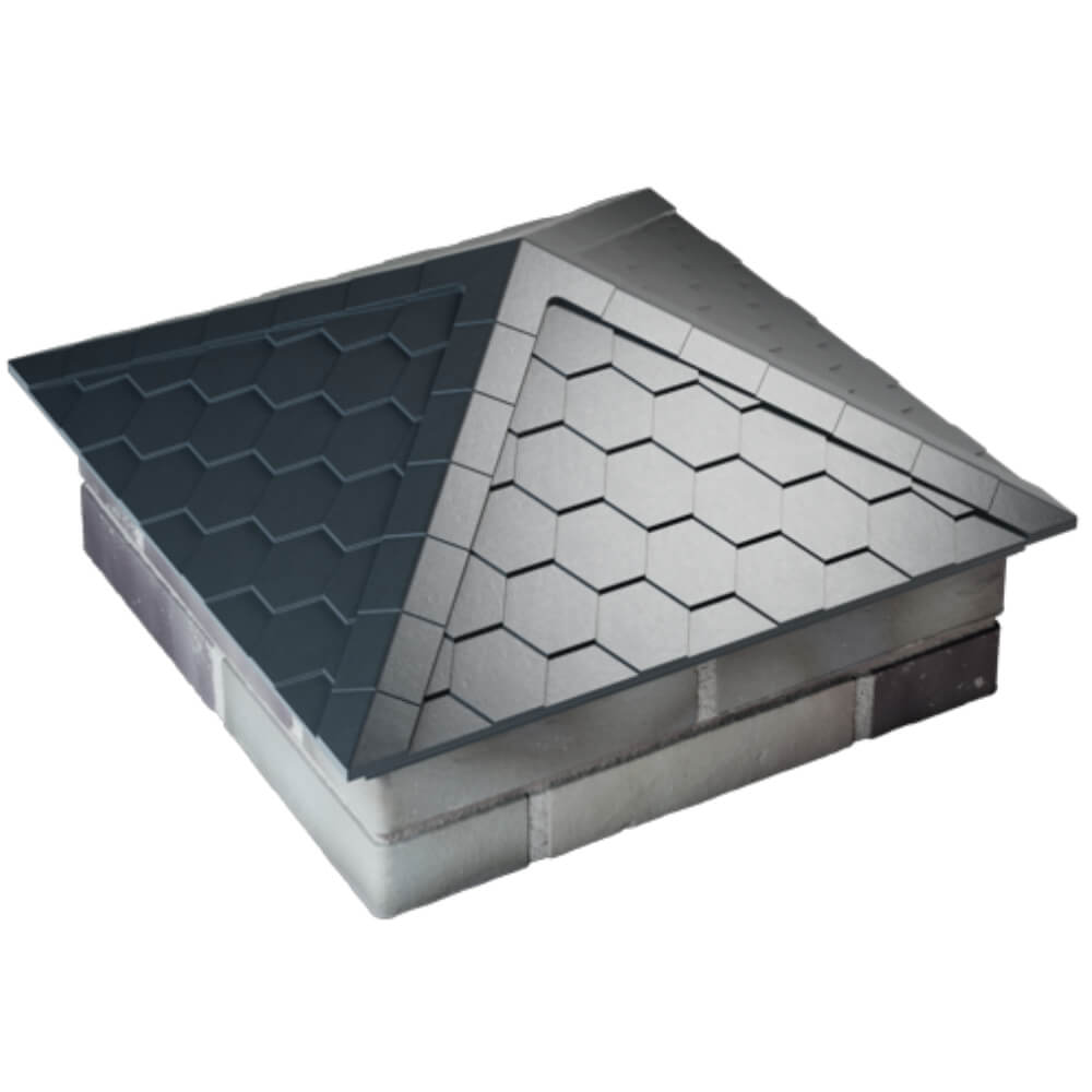 Колпак Zking Эверест Серый на столб 2х2 кирпича (535х535мм) Жуковский фото