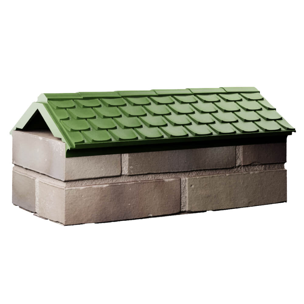 Парапет Zking Эльбрус Зеленый с посадкой на 1 кирпич (255мм) Жуковский фото