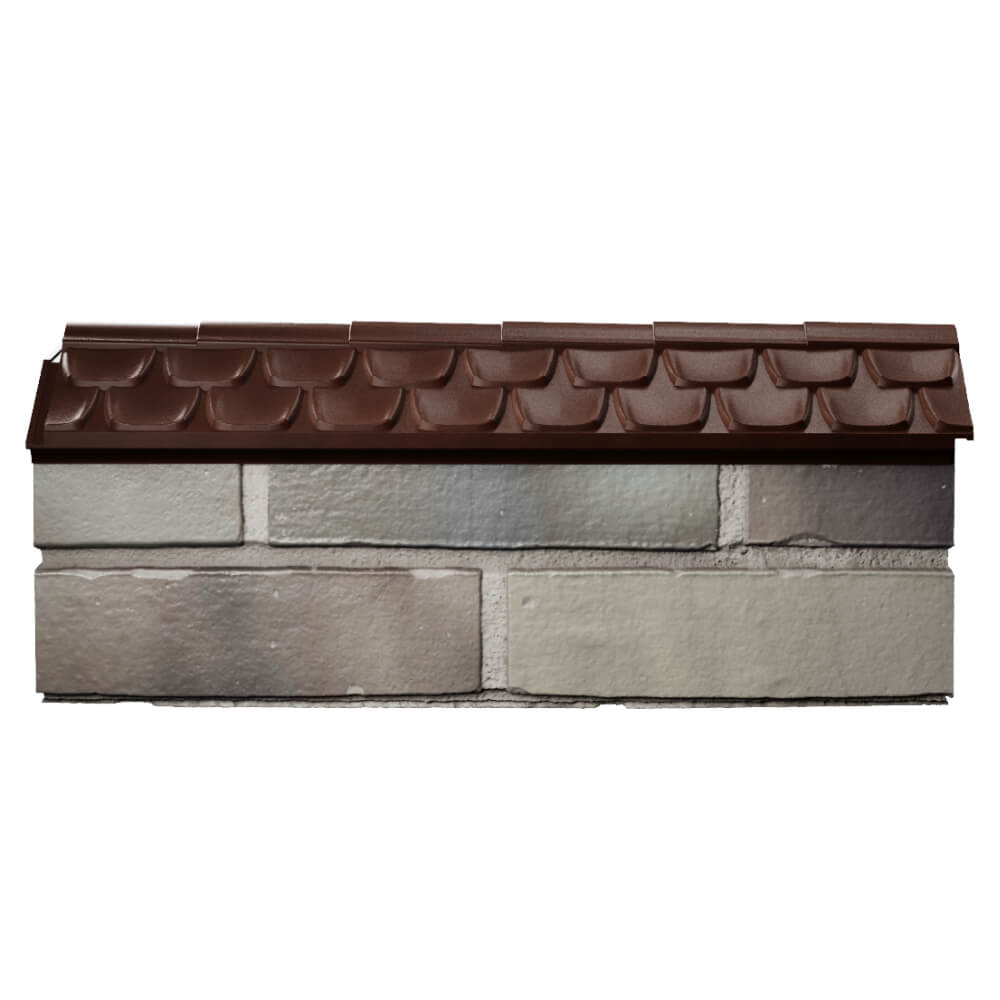 Парапет Zking Эльбрус Коричневый с посадкой на 0.5 кирпича (130мм) в Жуковском фото