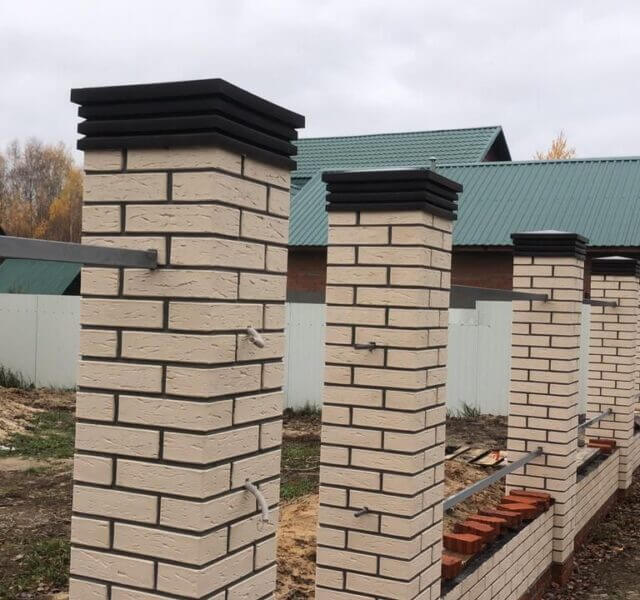 Колпак Zking Бона ХайТек Коричневый на столб 1.5х1.5 кирпича (385х385мм) в Жуковском фото