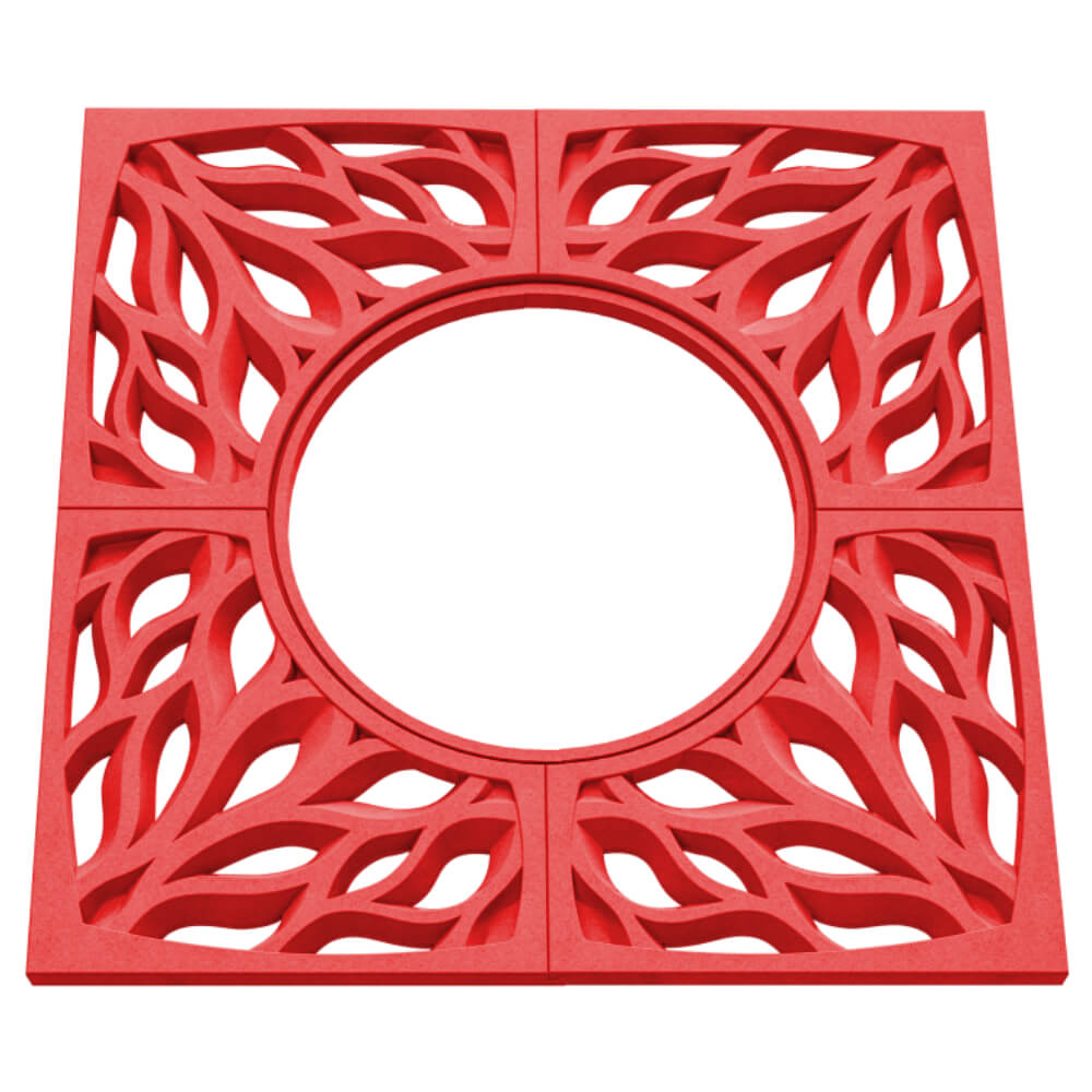 Приствольная решетка для дерева ZKING CRUST 1.2х1.2м Красная в Жуковском фото