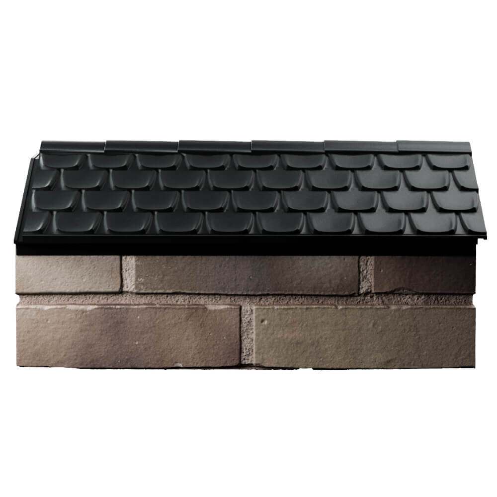 Парапет Zking Эльбрус Черный с посадкой на 1 кирпич (255мм) в Жуковском фото
