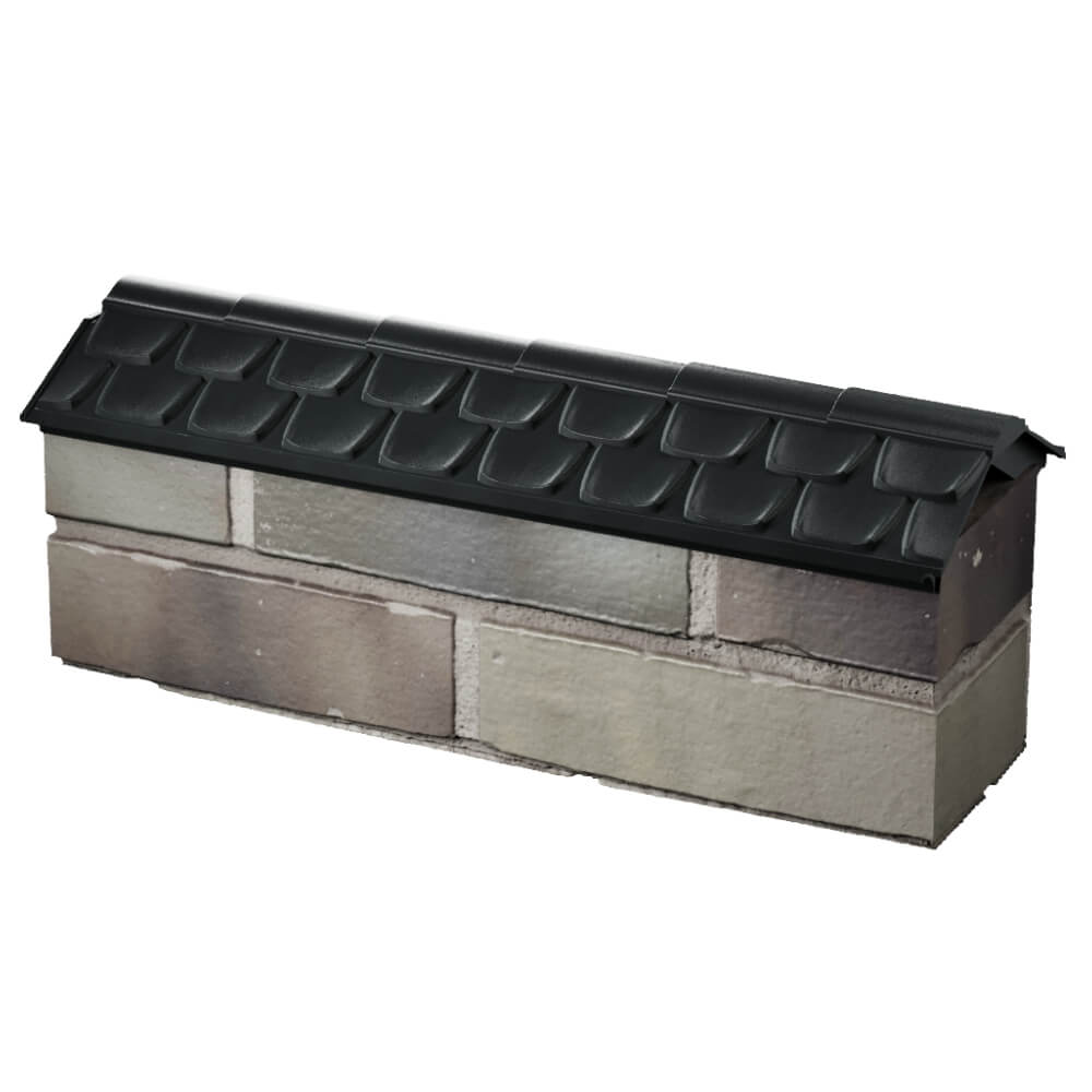 Парапет Zking Эльбрус Черный с посадкой на 0.5 кирпича (130мм) в Жуковском фото