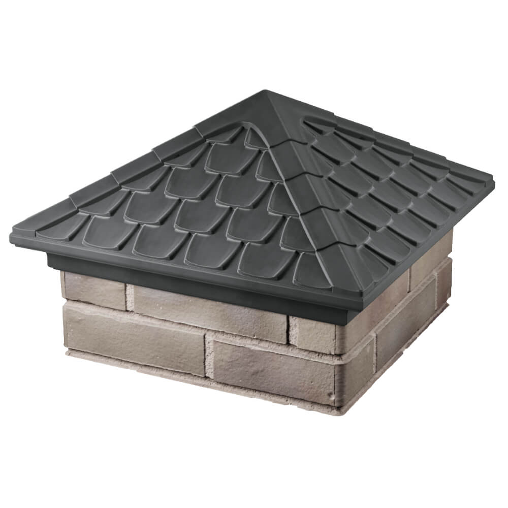 Колпак Zking Эльбрус Серый на столб 1.5х1.5 кирпича (385х385мм) в Жуковском фото