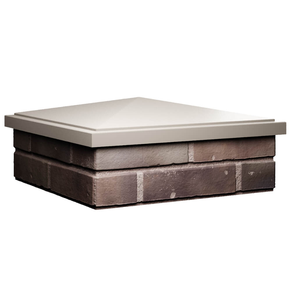 Колпак Zking БонаМоно Бежевый на столб 2х2 кирпича (515х515, 530х530мм) в Жуковском фото