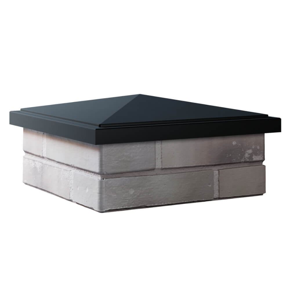 Колпак Zking БонаМоно Черный на столб 1.5х1.5 кирпича (385х385, 400х400мм) в Жуковском фото