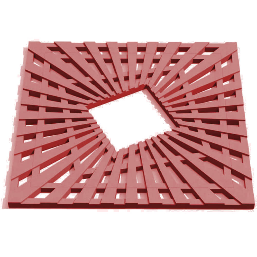 Приствольная решетка для дерева ZKING ATMOSPHERE 1.2х1.2м Красная Жуковский фото