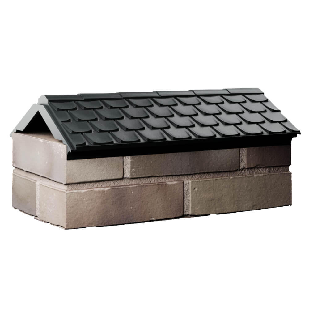 Парапет Zking Эльбрус Черный с посадкой на 1 кирпич (255мм) Жуковский фото