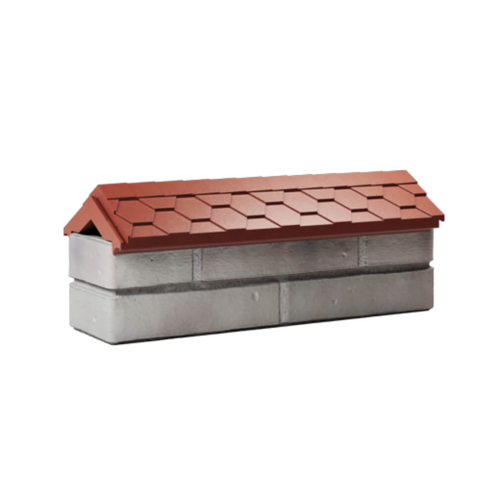 Парапет Zking Эверест Красный с посадкой на 0.5 кирпича (130мм) Жуковский фото