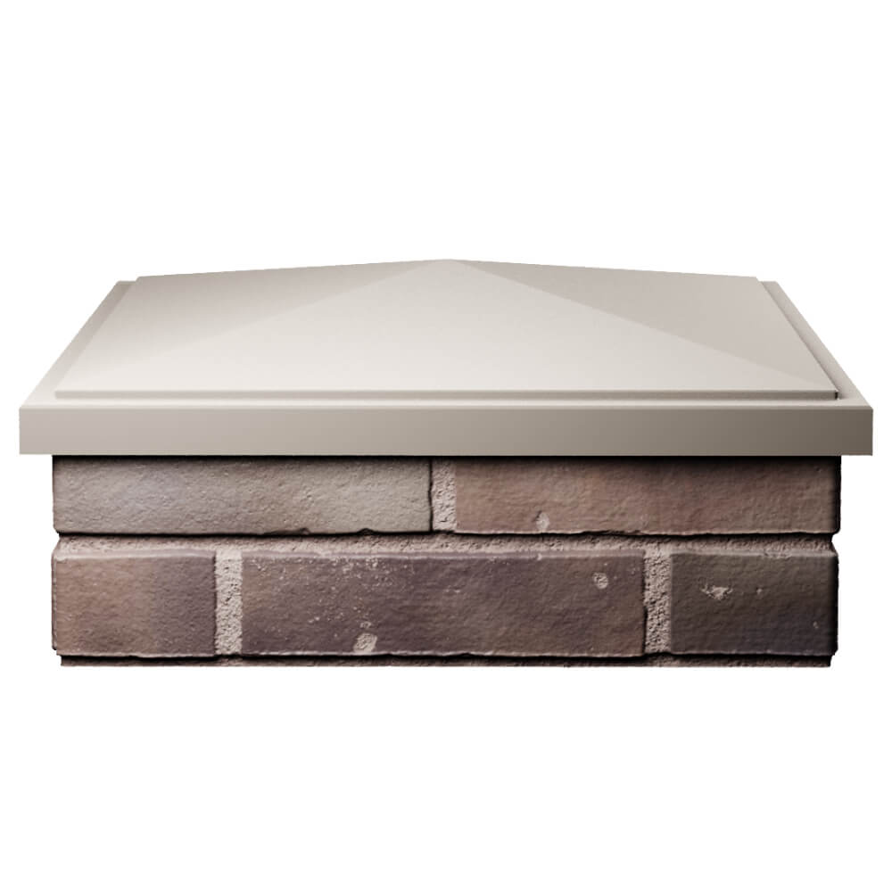 Колпак Zking БонаМоно Бежевый на столб 2х2 кирпича (515х515, 530х530мм) Жуковский фото