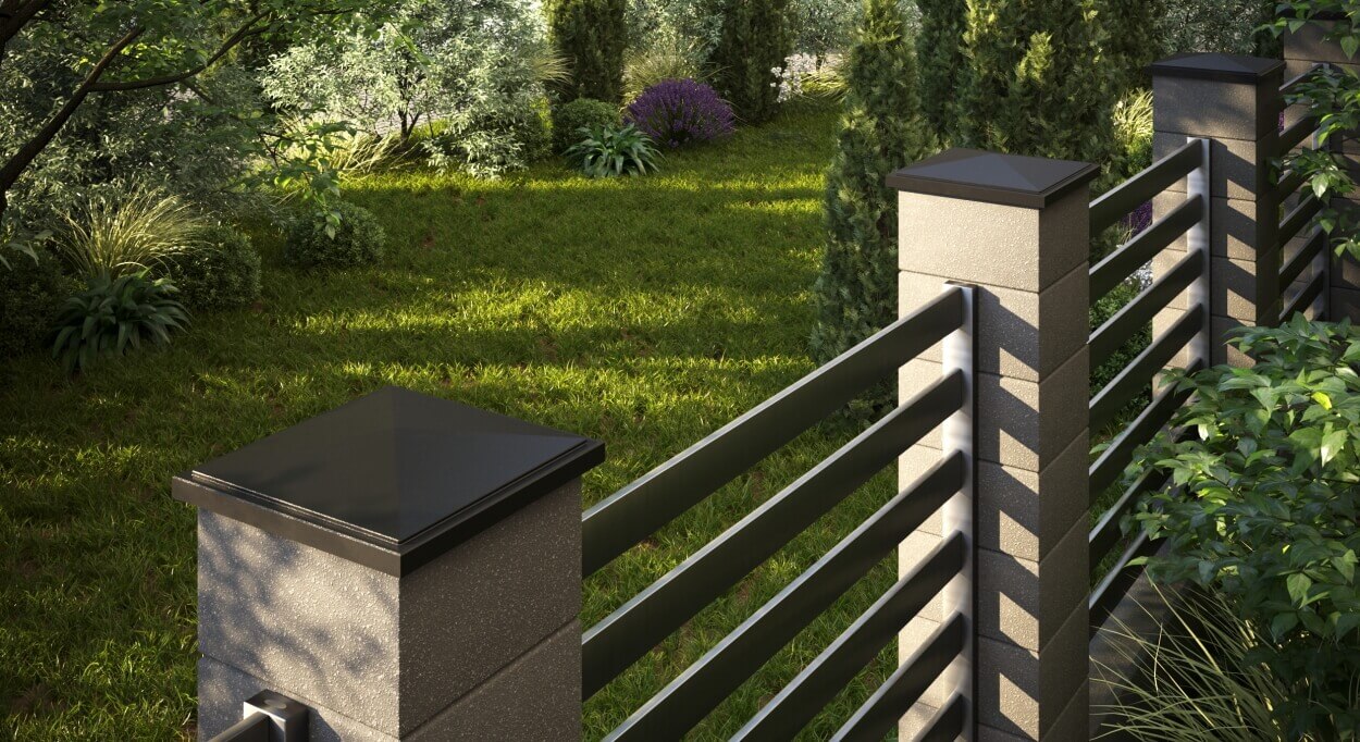 Колпак Zking БонаМоно Коричневый на столб 1.5х1.5 кирпича (385х385, 400х400мм) в Жуковском фото