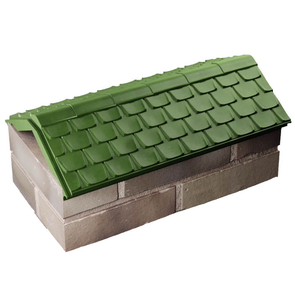 Парапет Zking Эльбрус Зеленый с посадкой на 1 кирпич (255мм) в Жуковском фото