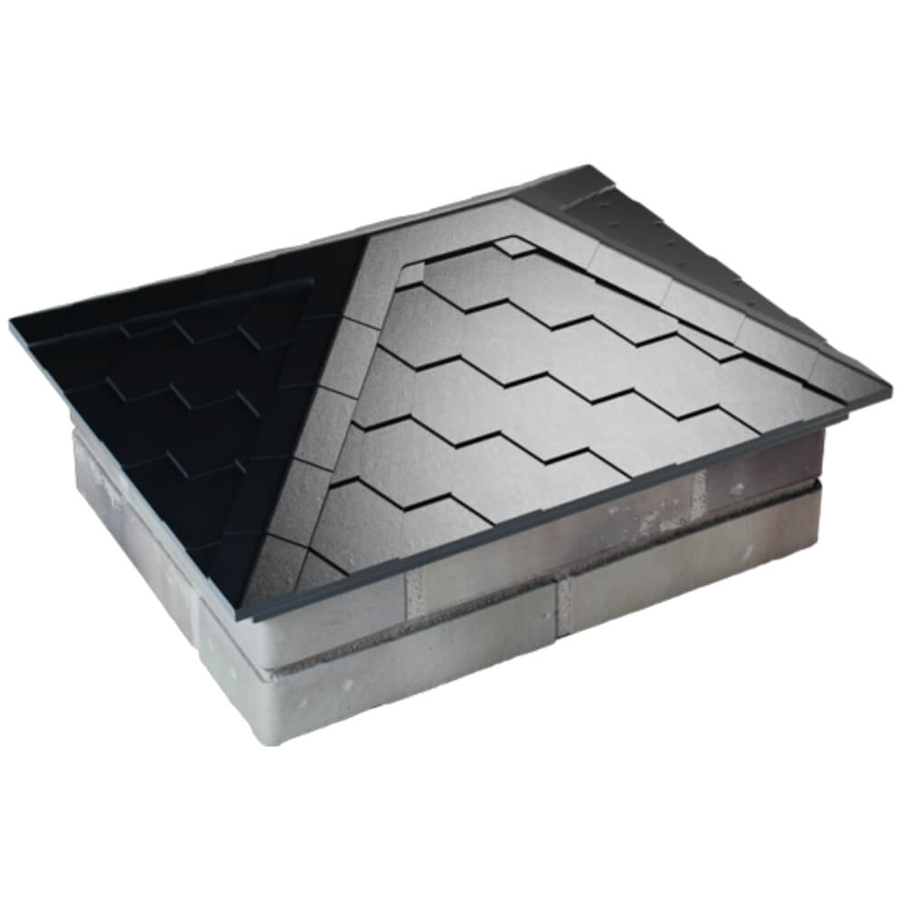 Колпак Zking Эверест Черный на столб 2х1.5 кирпича (520х390мм) Жуковский фото