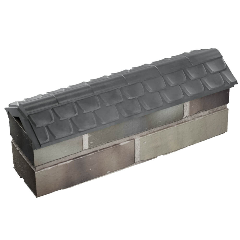 Парапет Zking Эльбрус Серый с посадкой на 0.5 кирпича (130мм) в Жуковском фото