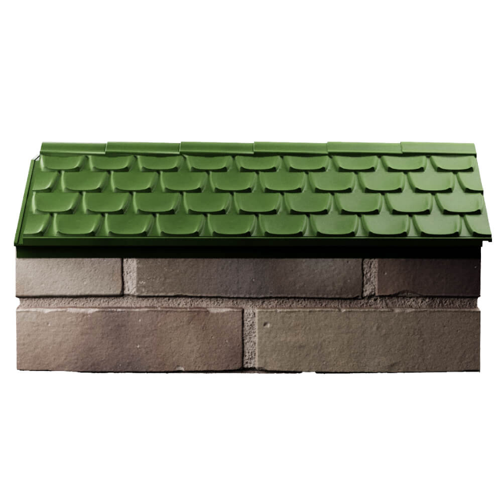 Парапет Zking Эльбрус Зеленый с посадкой на 1 кирпич (255мм) в Жуковском фото