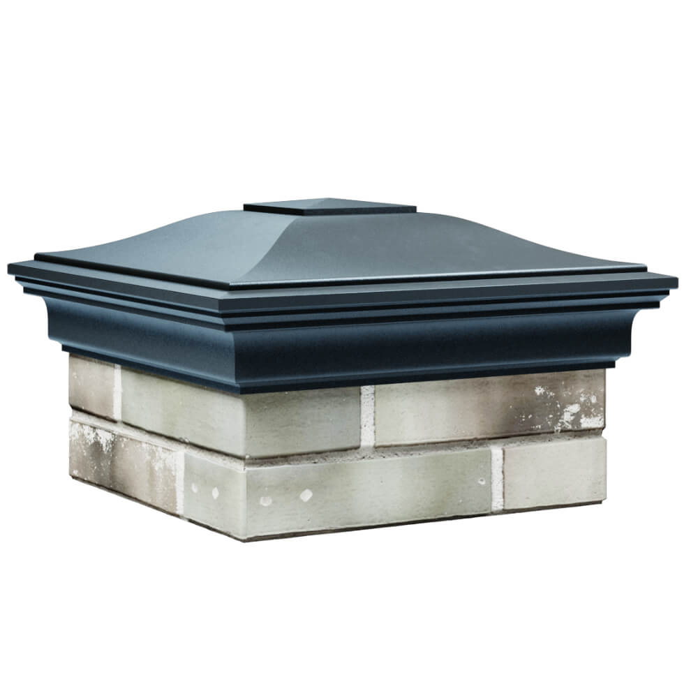 Колпак Zking Монблан Серый на столб 1.5х1.5 кирпича (385х385мм) в Жуковском фото