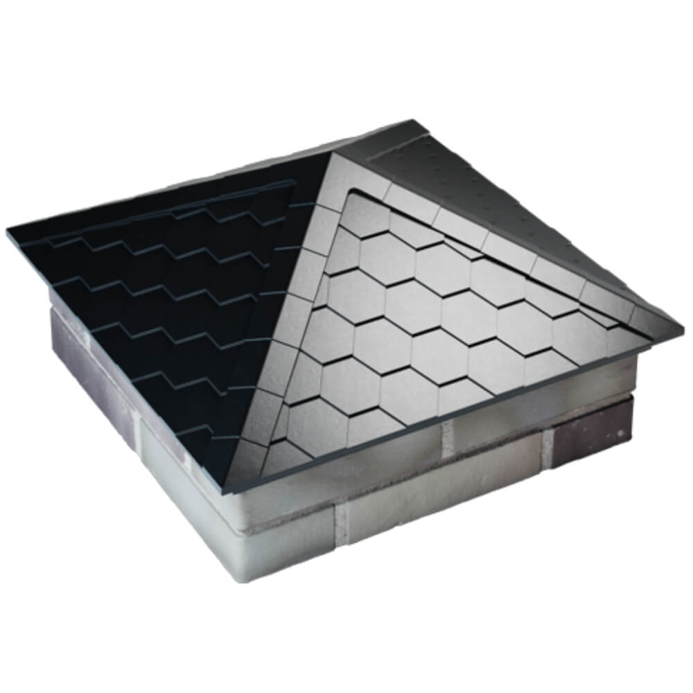 Колпак Zking Эверест Черный на столб 2х2 кирпича (535х535мм) Жуковский фото