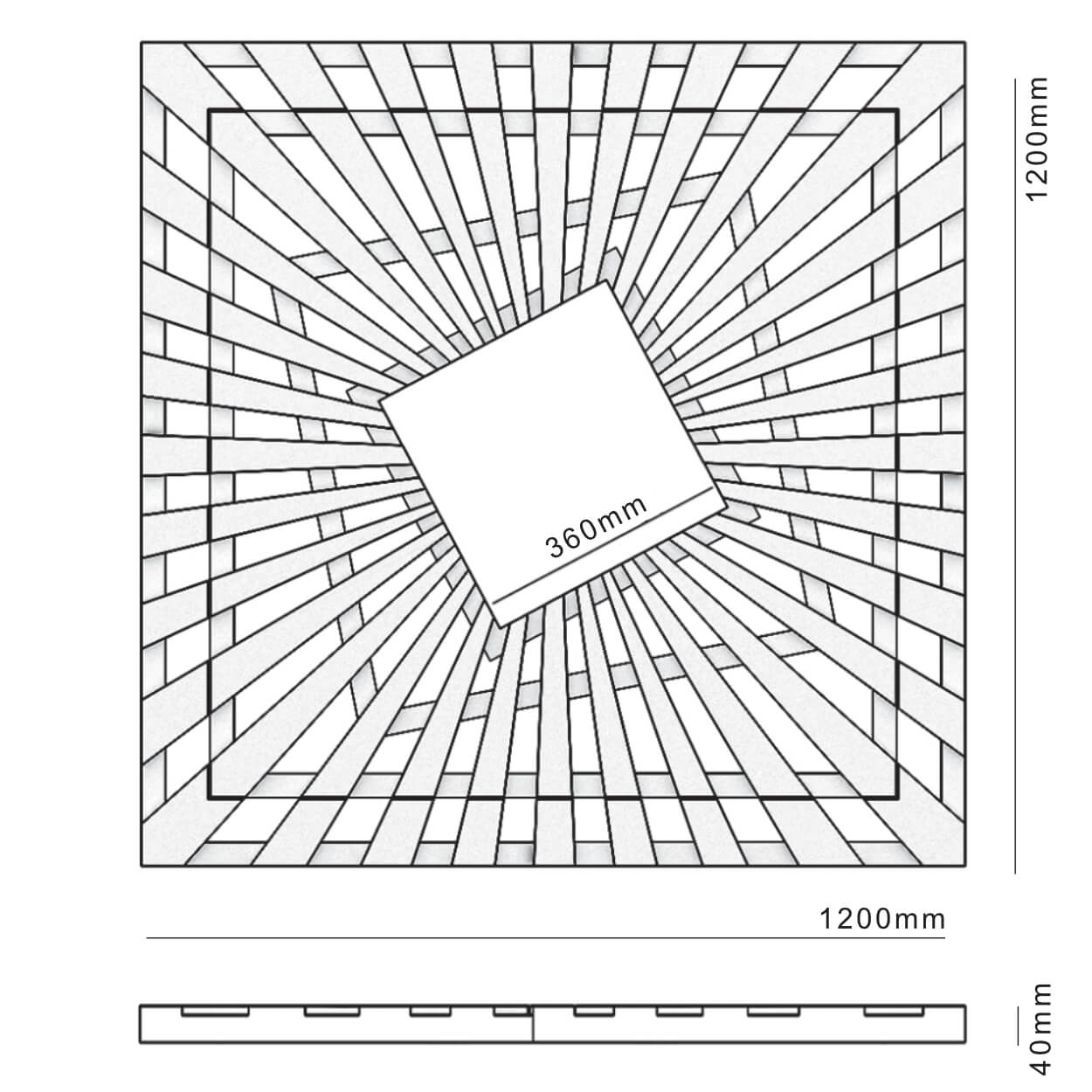 Приствольная решетка для дерева ZKING ATMOSPHERE 1.2х1.2м Черная в Жуковском фото