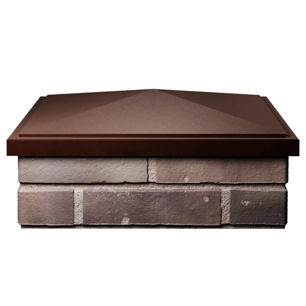 Колпак Zking БонаМоно Коричневый на столб 2х2 кирпича (515х515, 530х530мм) Жуковский фото