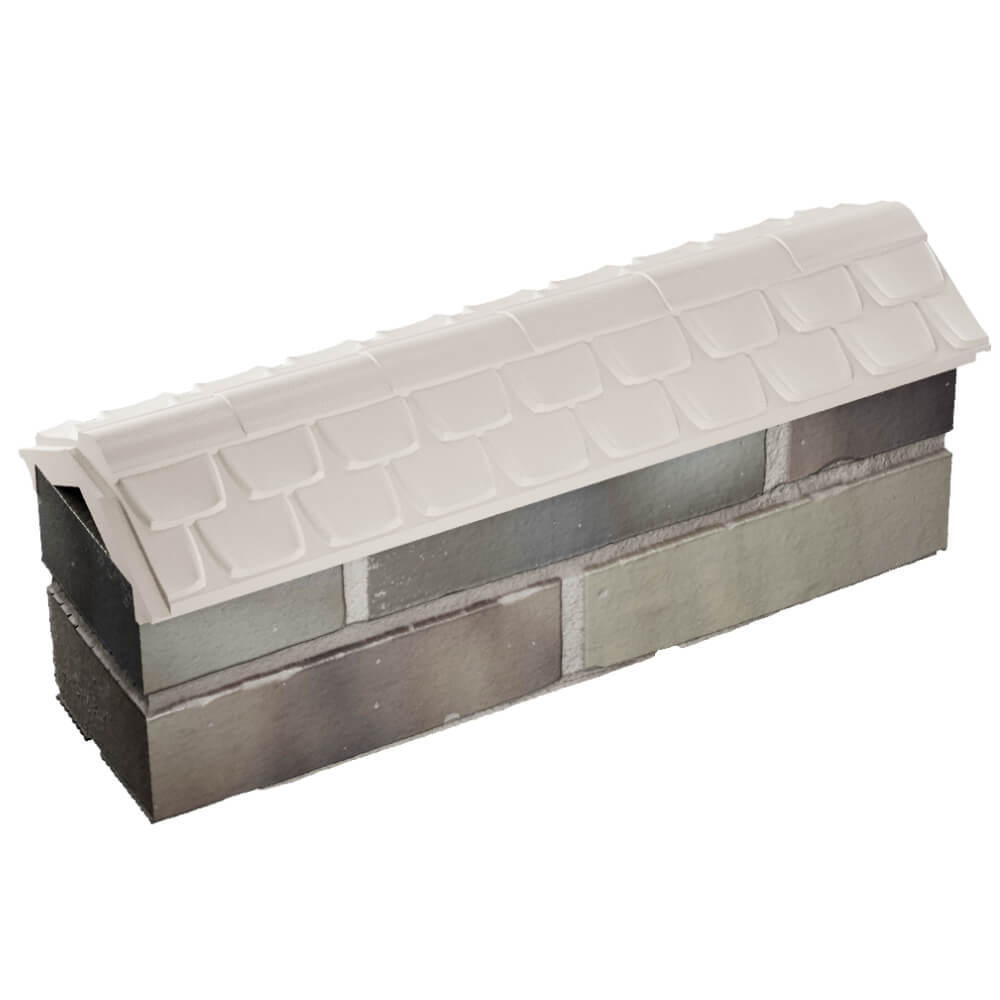 Парапет Zking Эльбрус Бежевый с посадкой на 0.5 кирпича (130мм) в Жуковском фото