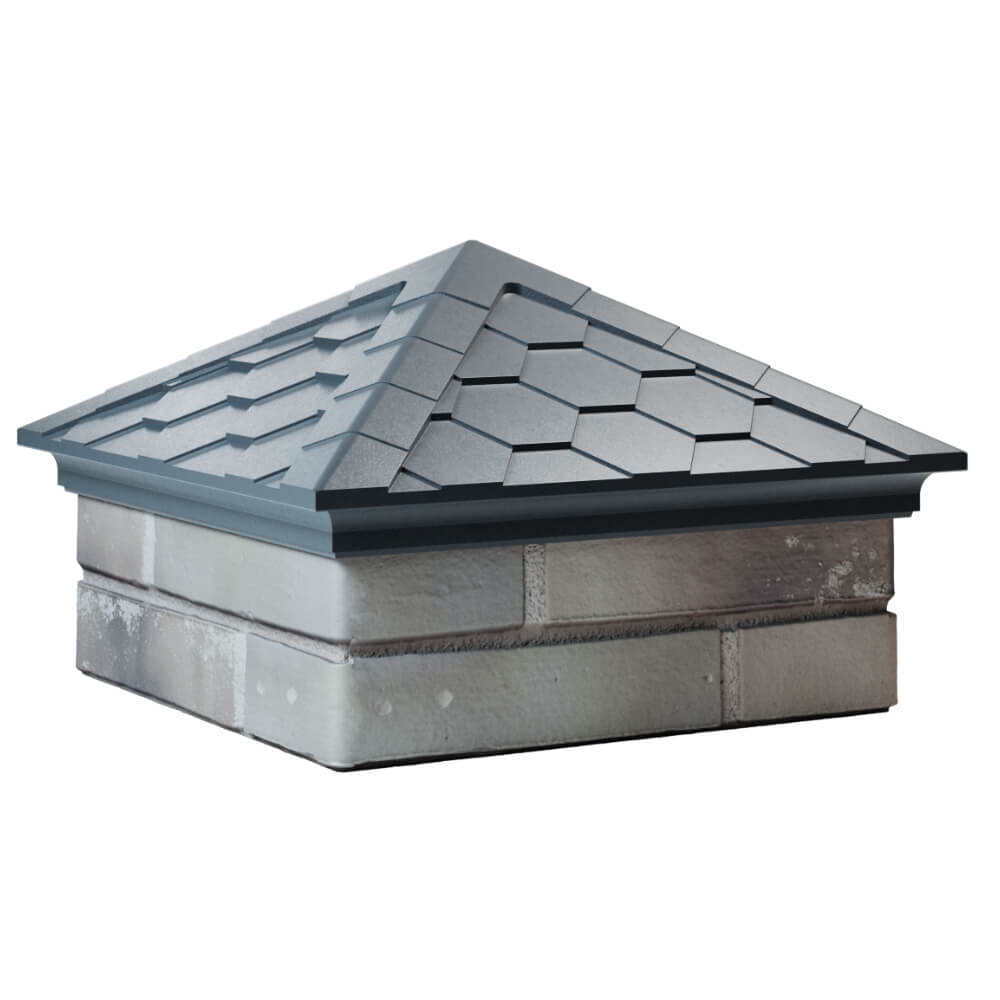 Колпак Zking Эверест Серый на столб 1.5х1.5 кирпича (390х390мм) в Жуковском фото