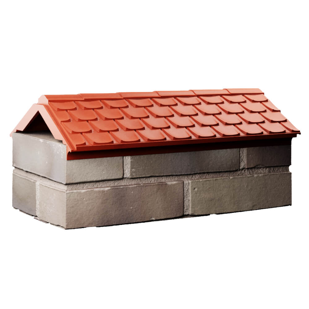 Парапет Zking Эльбрус Красный с посадкой на 1 кирпич (255мм) Жуковский фото