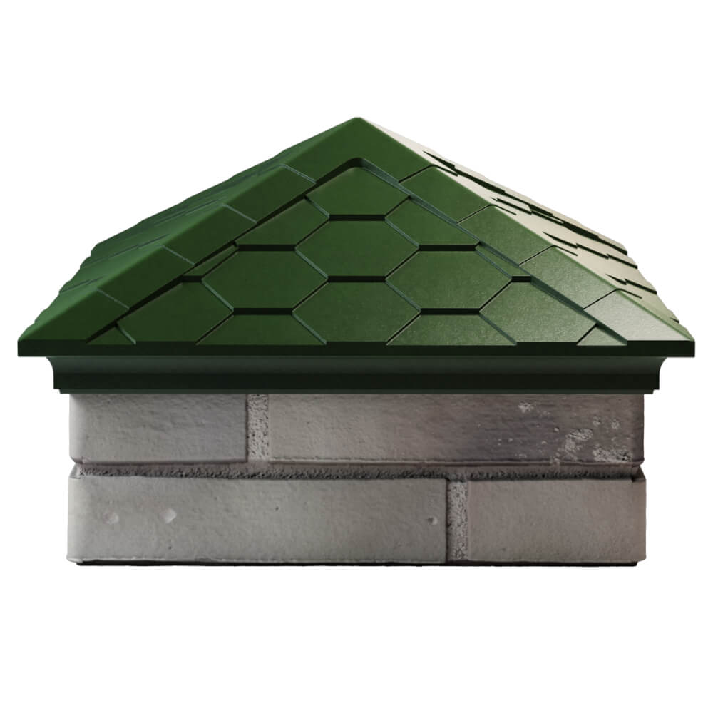 Колпак Zking Эверест Зеленый на столб 1.5х1.5 кирпича (390х390мм) Жуковский фото