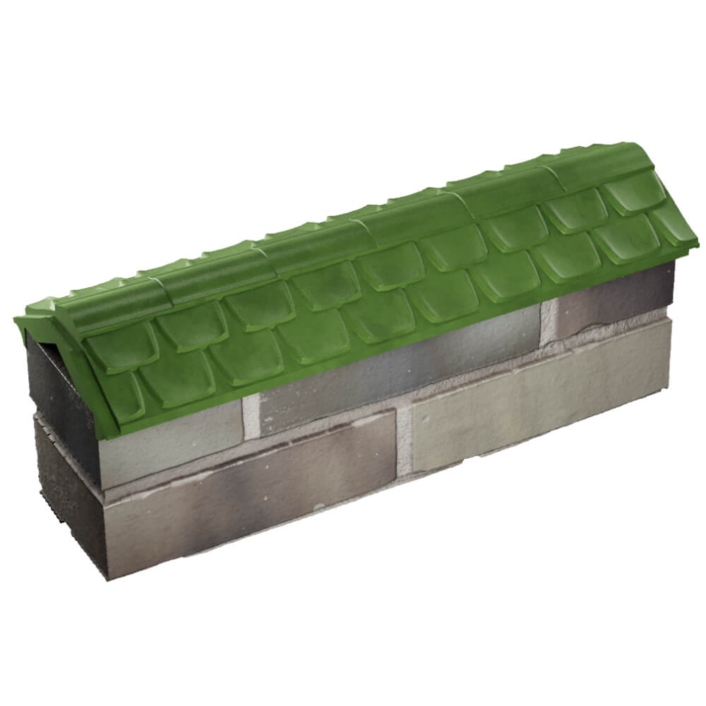 Парапет Zking Эльбрус Зеленый с посадкой на 0.5 кирпича (130мм) в Жуковском фото